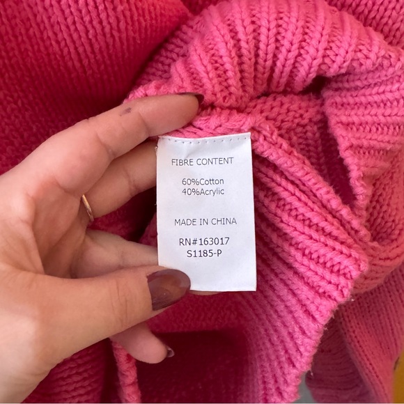 Princess Polly Harmony Pink Oversized Pullover Sweater L/XL - Picture 8 of 9